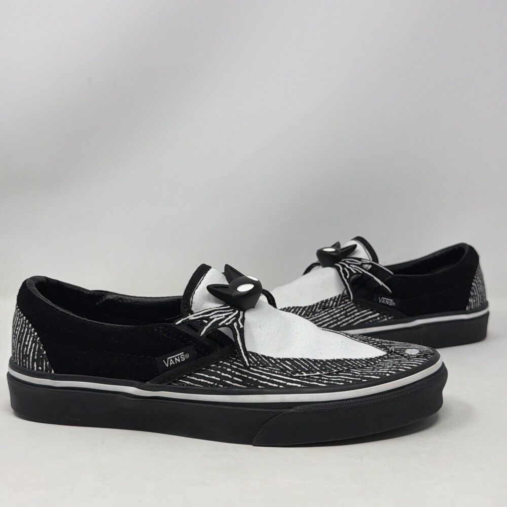 Vans Nightmare Before Christmas Halloween Slip On Jack Skellington Women’s 8